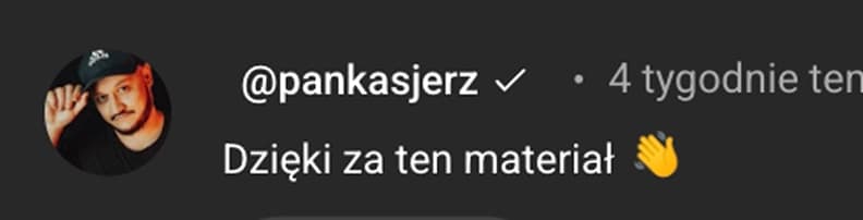 Komentarz widza po materiale edukacyjnym Mvideo
